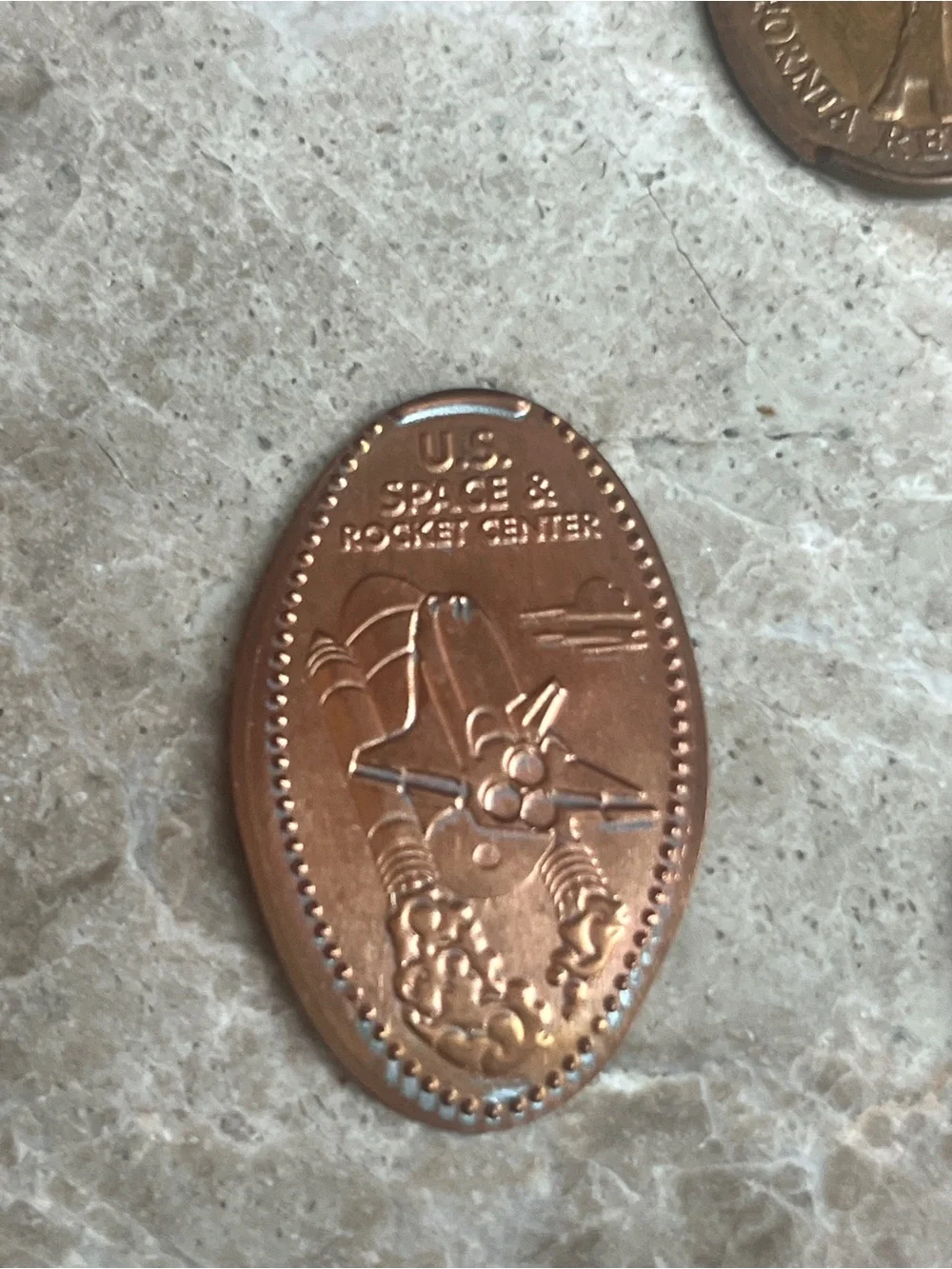 Pressed Souvenir United States Penny Set - Copper-Tone Collectible Lot of 7